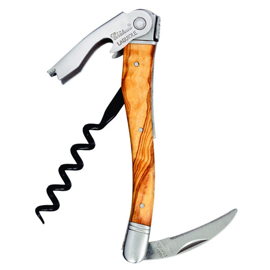 Chateau Laguiole™ Olive Wood Waiter's Corkscrew-Corkscrews-Franmara-VinGrotto Wine Cellar Construction Company