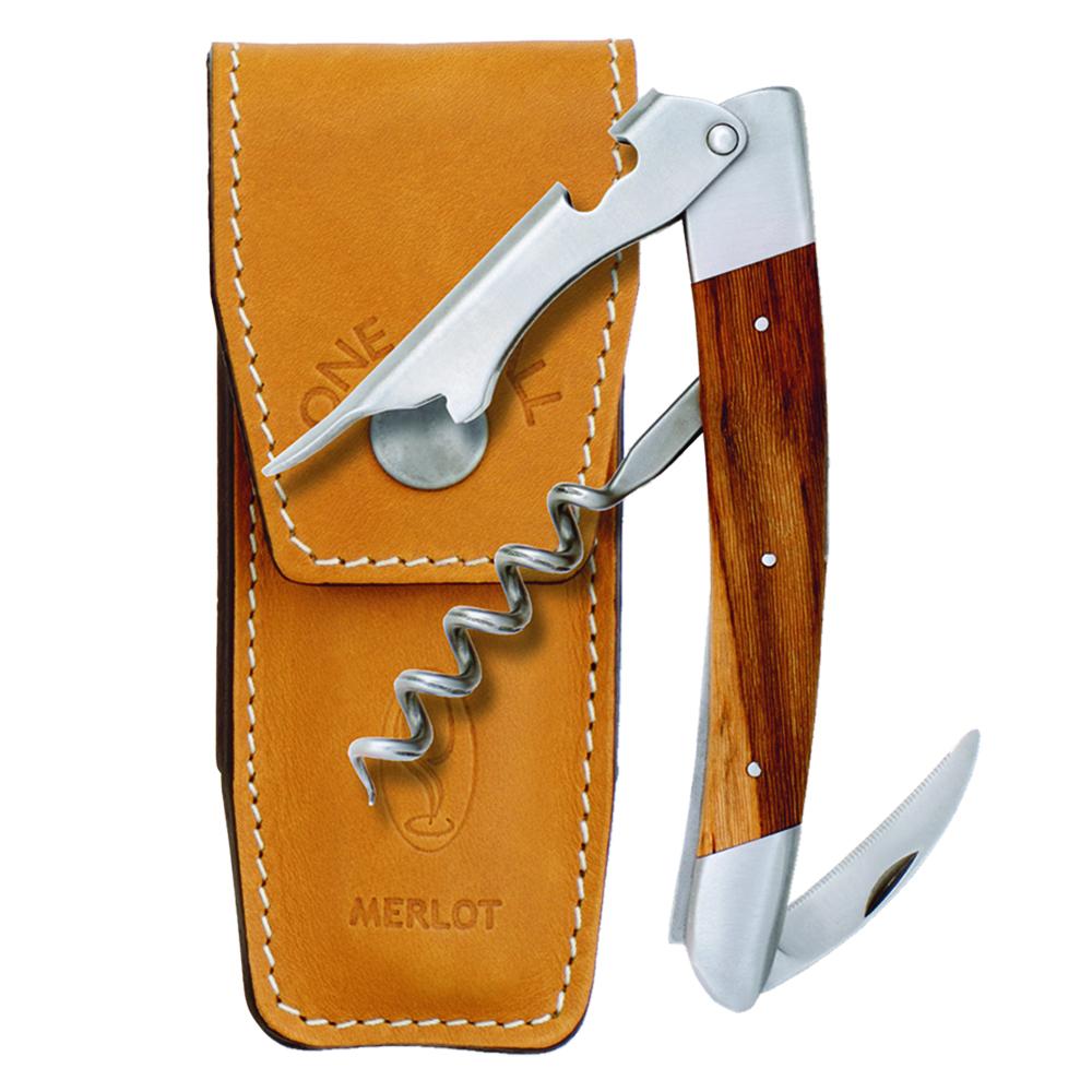 La Vigne French Corkscrew, Merlot Handle-Corkscrews-Franmara-VinGrotto Wine Cellar Construction Company