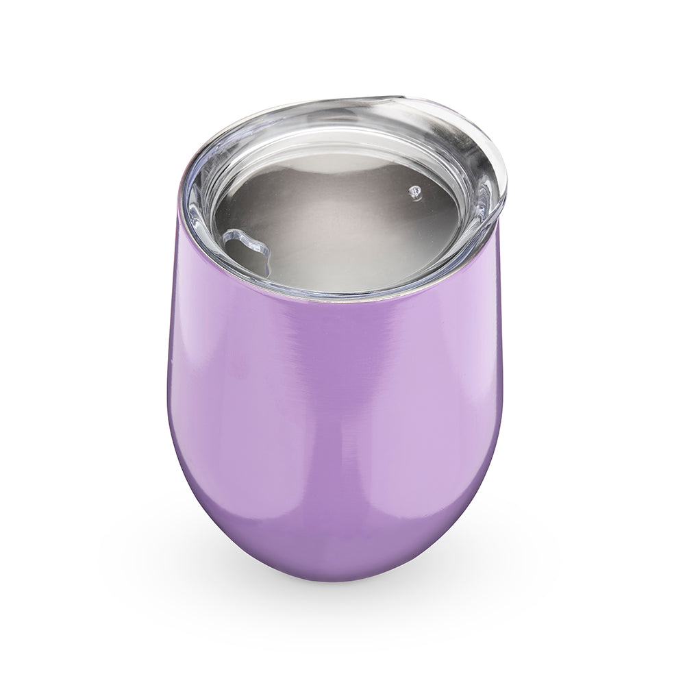 Sip & Go Stemless Wine Tumbler-Drinkware-TrueBrands-Lilac-VinGrotto Wine Cellar Construction Company