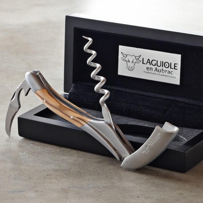 Laguiole™ En Aubrac Olivewood Waiter's Corkscrew-Corkscrews-Franmara-VinGrotto Wine Cellar Construction Company