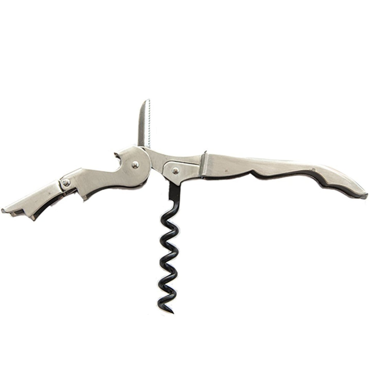 VinGrotto Stainless Steel Waiter's Corkscrew-Corkscrews-Vingrotto-VinGrotto Wine Cellar Construction Company