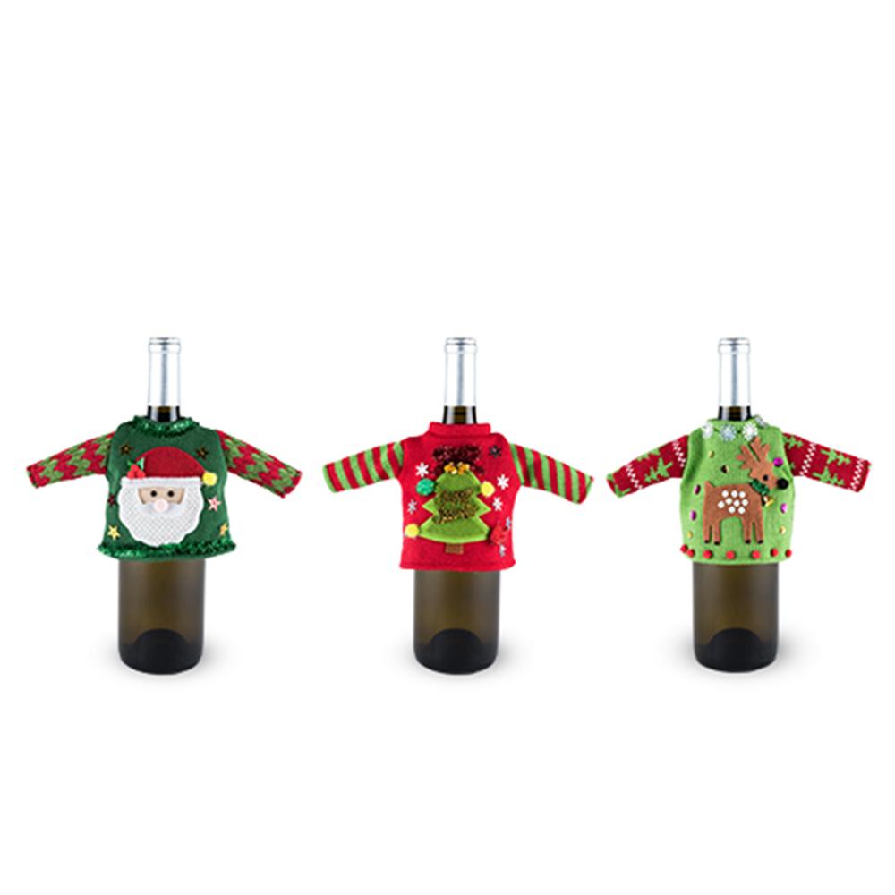Reindeer ONLY Christmas Sweaters for Wine Bottles... and only for Elizabeth!-Accessories-VinGrotto-VinGrotto Wine Cellar Construction Company