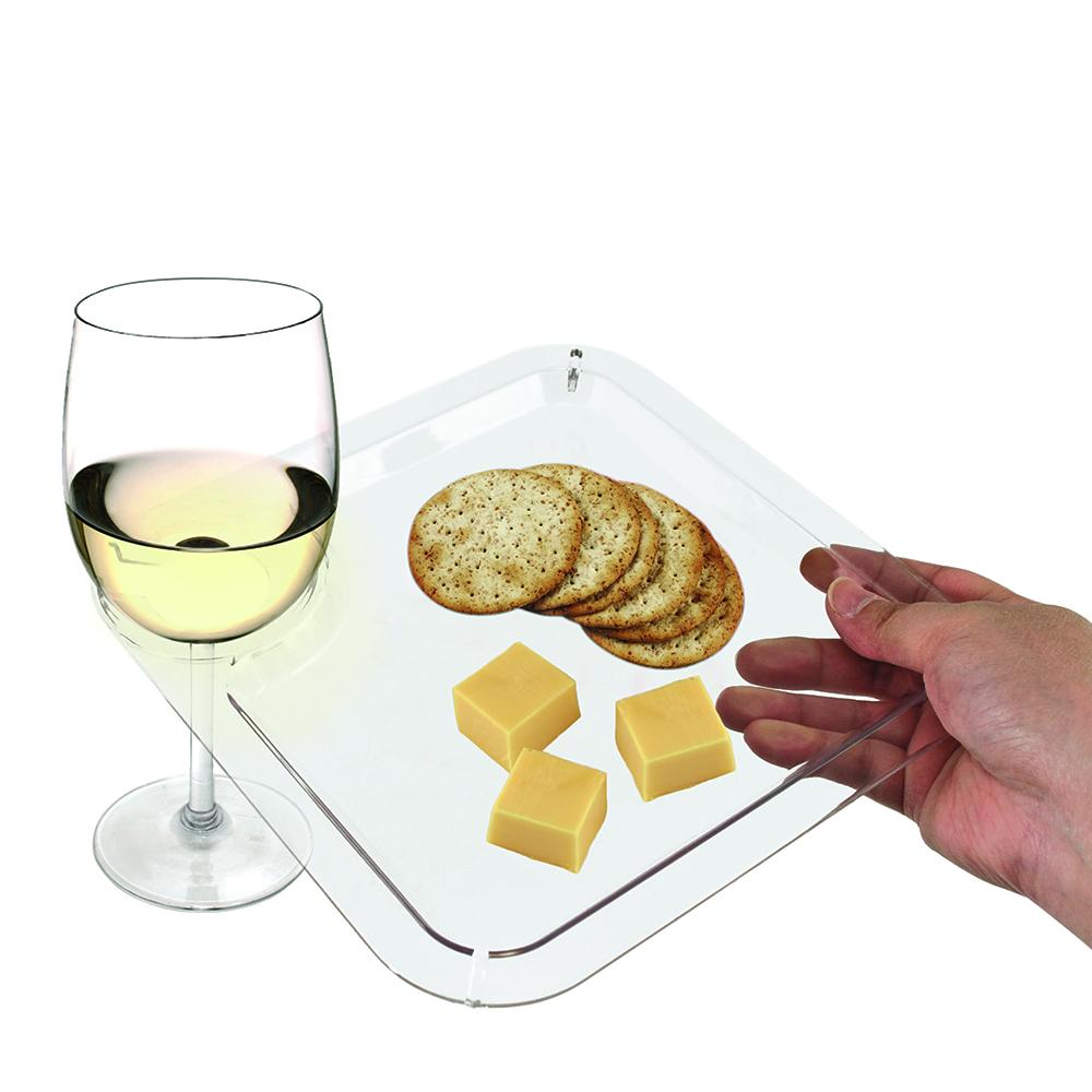 Clear Appetizer Cocktail Plates-cocktail plates-TrueBrands-VinGrotto Wine Cellar Construction Company