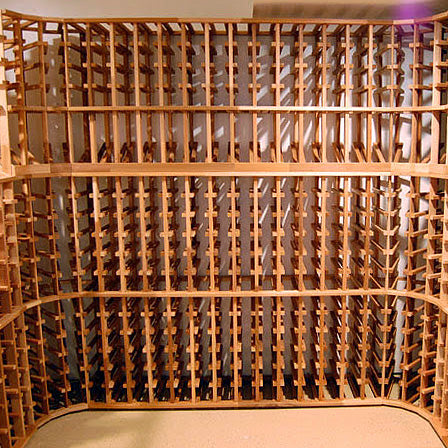 Proper wine cellar racking corner systems 